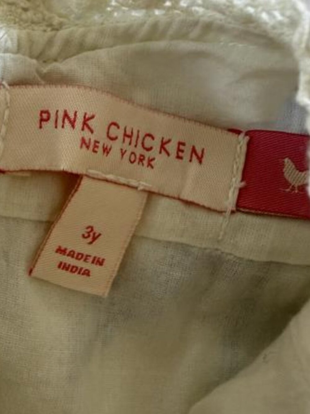 Pink Chicken Toddler Girl Horse Dress size 3T - Picture 3 of 3